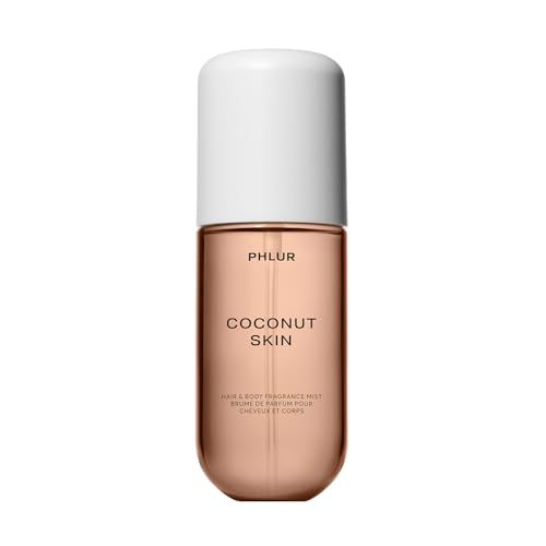 Image of PHLUR Coconut Skin Body Mist, 3 Fl Oz - Hair and Body Perfume | Body Spray with Fresh Coconut, Caramel, and White Florals