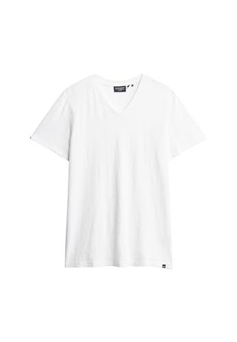Superdry Herren T-Shirt aus Flammgarn mit V-Ausschnitt Optik S
