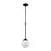 Beckett 1-Light Pendant in Oil Rubbed Bronze with Opal White Glass