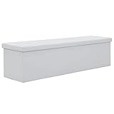 El banco de almacenamiento está hecho de MDF y tapizado con cuero artificial, que es duradero, estable y cómodo para sentarse.