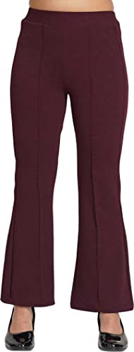 Image of YOZO Women's Regular Fit Cotton Blend Trouser