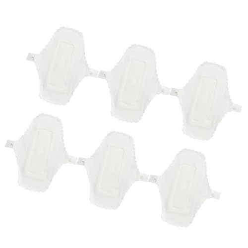 SOPOTUTU 6 piezas Unidades Toallas Sanitarias Reutilizables de Forro Lavable para Bragas Hipoalergénicas Uso Protección Cómoda para Mujeres