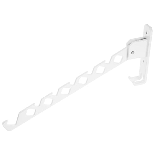 SOIMISS Tendedero Plegable Metálico para Ropa, Perchero de Pared Capacidad para Múltiples Prendas, Ahorro de Espacio para Uso Interior en Lavaderos y Dormitorios, Perla