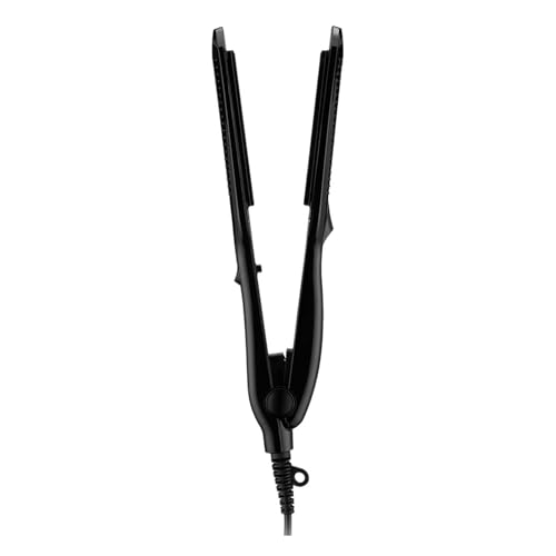 Plancha profesional para cabello con placas anchas rojas miniatura 4