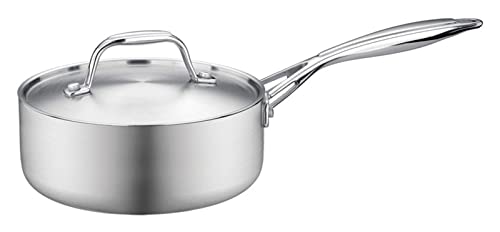 Cooking Pot Wok Cookery Stainless Steel Heating Pot Milk Pot Frying Pan Cooking Pot Soup Pot Sauce Pot Multi-Function Pot (Size : 16cm) Soup Pot (Size : 18cm)