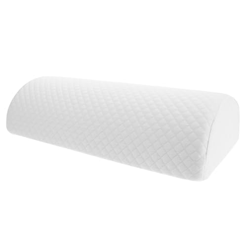 SOLUSTRE Half Moon Bolsters Pillow Comfortable Memory Wedge Cushion for Legs Back and Neck Versatile Support for Home Office Car Relieves Pressure Points and Fatigue