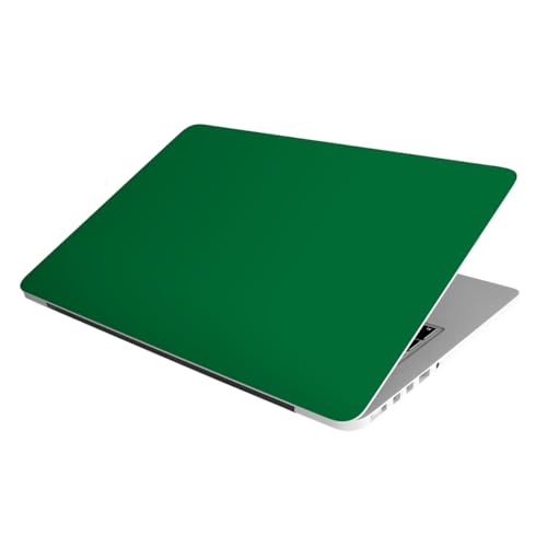 Image of Laptop Skin Stickers HD Quality Sticker for Laptops Upto 15.6 inch (Dustproof|Waterproof|Scratchproof|Reusable) - BE Green (2414)