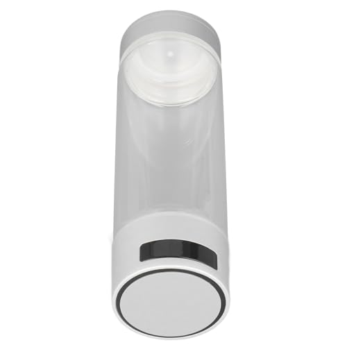 Bouteille d'eau hydrogène Pilipane 400ml en verre borosilicate argent