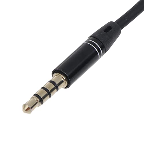 Cable auxiliar Jack 3.5mm a 2.5mm TRRS 1.2m negro miniatura 4