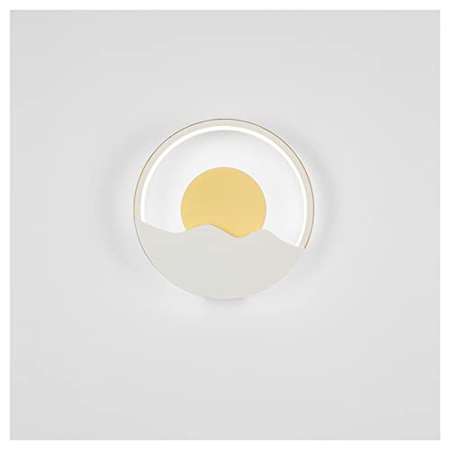 Applique murale LED moderne 22W Sunrise en blanc pour salon et couloir