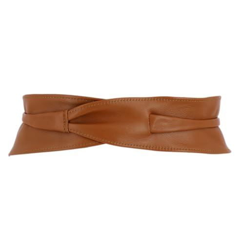 Image of FASHIONGEN - Woman Italian leather Obi belt, CASSIANE