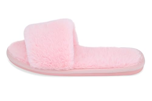 Fuzzy House Slippers for Women - Soft & Comfortable Womens Slippers with Open Toe Separators - Cute All Day Wear Casual Slip on Ladies Footwear for Indoor & Outdoor2