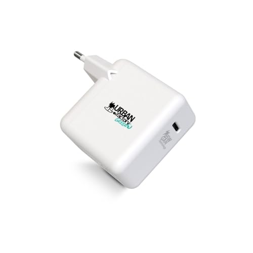 Chargeur GaN 65W USB C Urban Factory Cyclee pour Ordinateur Portable