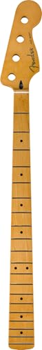 Player II Series Jazz Bass Neck, 22 Medium Jumbo Frets, Maple, 9.5
