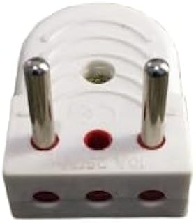 فيشه دكر جنب زاويه متعدده الاستخدام يمكن تحويلها الى فيشه عاديه وجنب للاماكن الضيقه 10 امبير جوده عاليه ( أبيض)