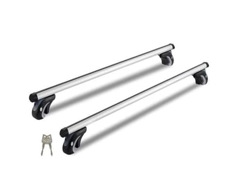 Barre transversale toit alu réglable supportant 90kg de bagages pour voiture de tourisme