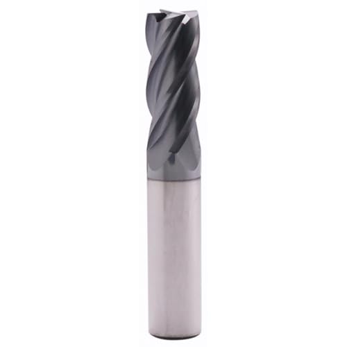 Image of 4 Flute Solid Carbide Square End Mill(1Pc, 1 /2in), AlTiN Coated | 35 Helix, 1 /2 inch Cutting Dia, 1 /2 inch Shank Dia, 1-1 /4 inch LOC, 3 inch OAL For Milling Alloy Steel, Hardened Steel, Iron, Copper