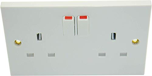 COVERT SURVEILLANCE DOUBLE SWITCHED WALL SOCKET HIDDEN WIRELESS GSM UK SIM CARD SPY LISTENING DEVICE