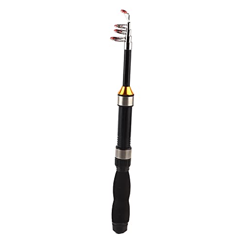 Short Four-Layer Fishing Rod - Protable Telescopic Long Throw River Fishing Pole - Outdoor 1m Includes Accessories - Image 2