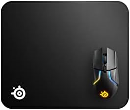 SteelSeries QcK Edge Cloth Gaming Mouse Pad - Never-fray Stitched Edges - Optimized For Gaming Sensors - Size M (320 x 270 x 2mm) - Black