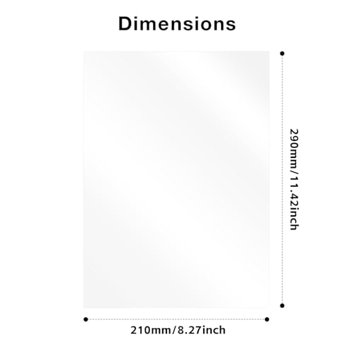 Photon Mono M5s FEP Release Film 210*290mm Compatible with Anycubic Mono M5s Pro/Mono M5s/Mono M5,Photon M3 Premium,for ELEGOO Saturn 3,Saturn 3 Ultra,Saturn 2,Saturn 8K,Halot Mage/Pro 3D Printer-5pcs