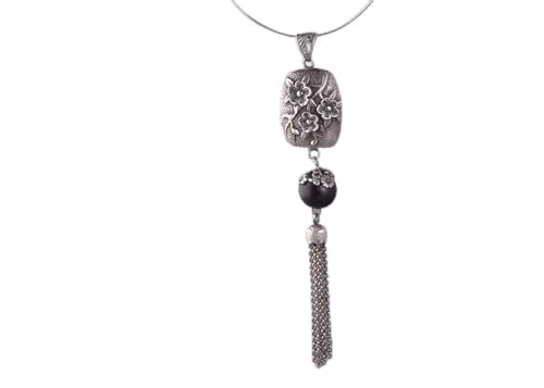 Collier original argent S925 pendentif femme cadeau créatif fleur