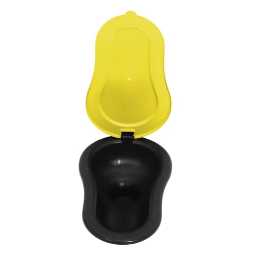 Urinario femenino portátil amarillo antidesbordamiento para camping y obras