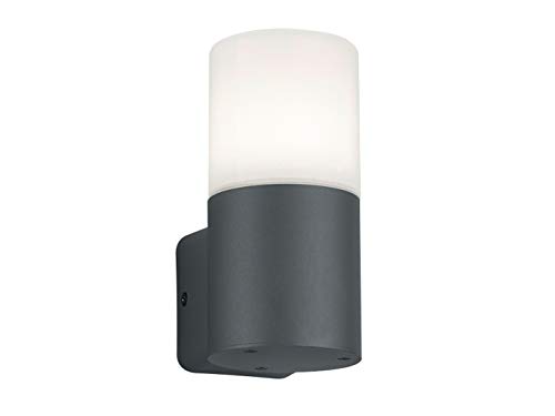 Trio Leuchten Außen Wandleuchte Hoosic 224060142, Aluminium Druckguss anthrazit, Kunststoff weiß, exkl. 1x E27 Trio Leuchten Außen Wandleuchte Hoosic 224060142, Aluminium Druckguss anthrazit, Kunststoff weiß, exkl. 1x E27