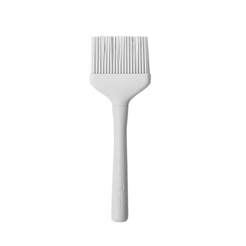 Image of Tovolo Silicone Basting Brush for Cooking and Pastry, Flex Core Oyster Gray Silicone Pastry Brush Oil Egg Wash Spreader, BBQ Sauce Marinade Meat Cooking Brush Heat Safe 600F Grilling Utensil