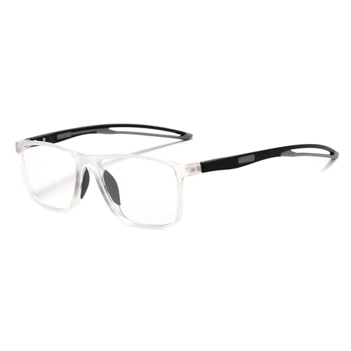Image of FEISEDY Blue Light Glasses for Women Men TR90 Sports Ultra-Light Glasses Anti Glare UV Protection B0109