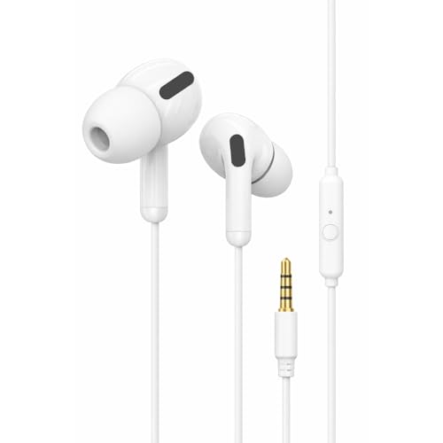 Fone de Ouvido Intra-Auricular P2 com Microfone e Controle de play/pause, Áudio Estéreo, Conforto com Borrachinha, Cabo Reforçado, Compatível com Celular, PC, Notebook, Tablet, PS4, Xbox...