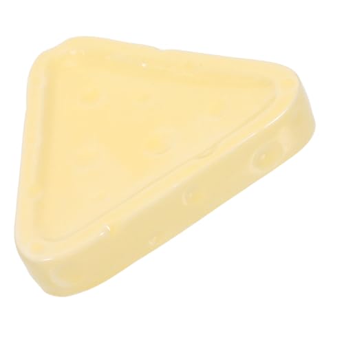 SAFIGLE Plateau Décoratif Forme de Fromage pour Rangement de Bijoux Assiette pour Coiffeuse et Salle de Bain