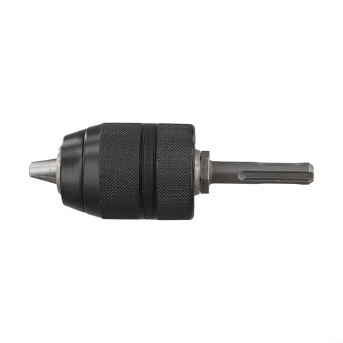 Portabrocas sin llave con, para vástago SDS Plus de 2-13 mm 1/2-20UNF adaptador de cambio rápido, acero al cromo vanadio, para taladros y destornilladores inalámbricos, acabado negro