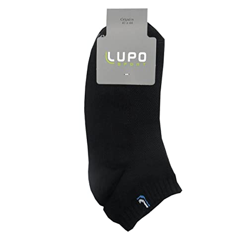 Lupo Cano Médio, Meia AU Walk Adulto Unissex, Preto (Black), 41-44
