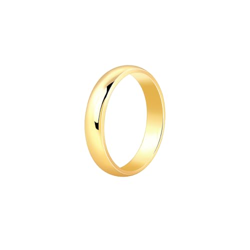 Image of GIVA 925 Silver Golden Classic Band For Him,Fixed Size| Gifts for Men and Boys | With Certificate of Authenticity and 925 Stamp | 6 Months Warranty