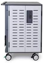 ErgotronZip40 Charging Cart - Cart (charge only) for 40 tablets/notebooks - lockable - steel - grey, white - screen size: up to 15.6"