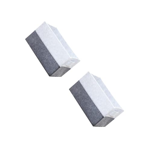 Ciieeo 2pcs Felt Storage Basket for Desktop Organization Grey Basket for Snacks and Cosmetics with Handles Portable Design for Home and Office Use