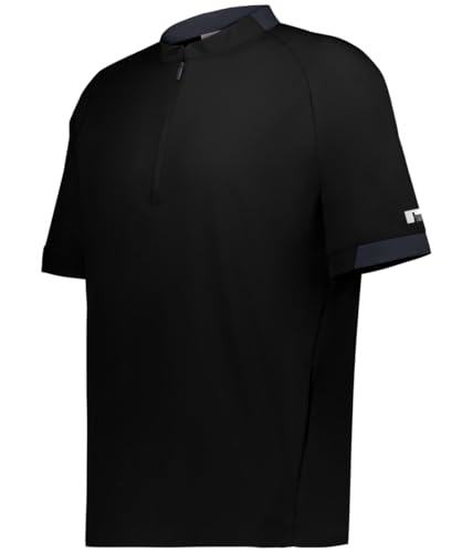 RUSSELL R21DSM.AAP.XL Legend Short Sleeve Pullover Black & Stealth - Extra Large