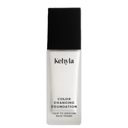 Kehyla Beauty Color Changing Foundation for Mature Women Self-Adjusting Lightweight Full Coverage Formula for Fair to Medium Skin Tones Hydrating & Blurring Long-Lasting Natural Finish 30ml