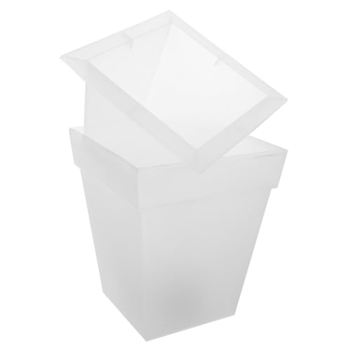 DOITOOL Vaso Da Fiori Luminoso Alimentato Energia Solare Fioriera Decorativa Per Piante Da Giardino Cortile e Patio