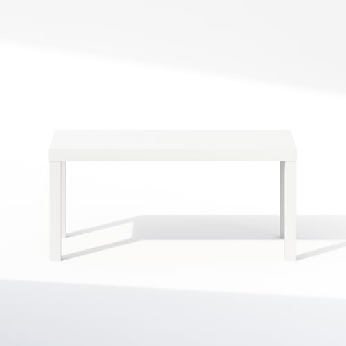Image of Furinno Simplistic TV Stand, Modern Entertainment Center, Triple Thick TV Table, TV Console for TV up to 40 Inch, for Living Room, Bedroom, White
