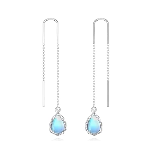 Boucles d'oreilles lune argent 925 anti-allergie oreilles sensibles