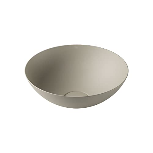 Alape Waschschale Aus Stahl - Rundes Becken Ohne Hahnloch In Alpinweiß