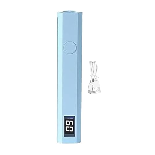 Wisylizv Lámpara de uñas de gel | Secador de uñas recargable UV LED con carga USB | Dispositivo portátil de curado de manicura para el hogar, salón de belleza y profesionales