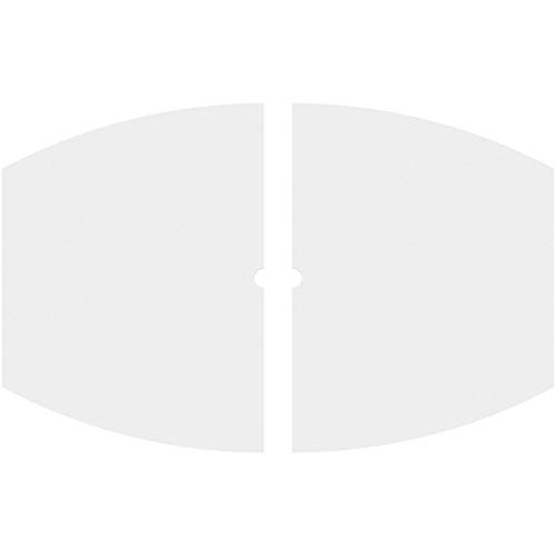 Image of Ekena Millwork CMP26X17KY2-01000 Kailey Architectural Grade PVC Contemporary, Two Piece Urethane Ceiling Medallions 26 inchW x 17 3 /8 inchH x 1 inchID x 14 inchC x 1 inchP