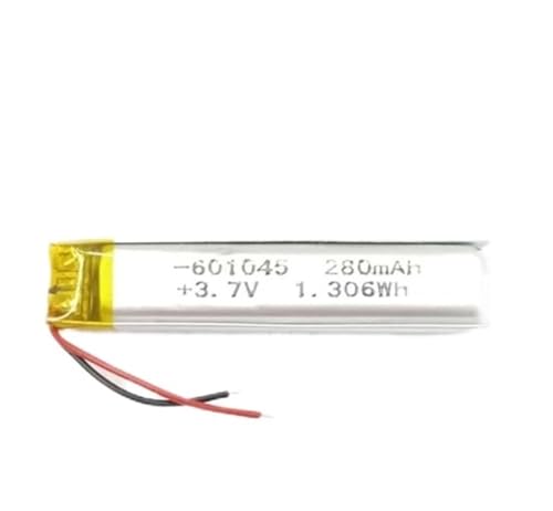 Batería 601045 de 3,7V y 280mAh recargable de litio para mini aparatos