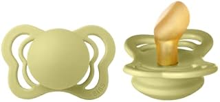 BIBS Pacifiers - Couture Collection | BPA-Free Baby Pacifier | Made in Denmark | Set of 2 Meadow Color Premium Soothers | Size 0-6 Months