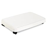 サンコープラスチック(SankoPlastic) 台車 ラクゴロL ホワイト 幅41.2×奥行28.2×高さ6.8cm 日本製 すべり止めシール付き 室内台車 ストッパー付キャスター