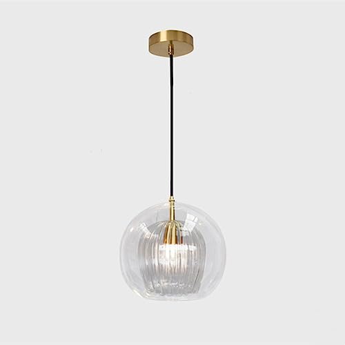 Mini suspension de cuisine en verre ambre pour illuminer avec style vos petits espaces