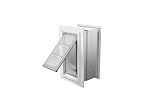 Endura Flap Pet Door for Walls in White | Energy-Efficient Single Flap Design for Wall Installations | All-Weather Protection with All-Metal Telescoping Tunnel | White, Small, Single Flap